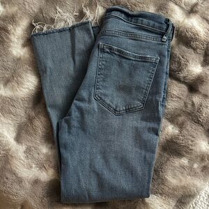 GAP Distressed Blue Ankle Jeans